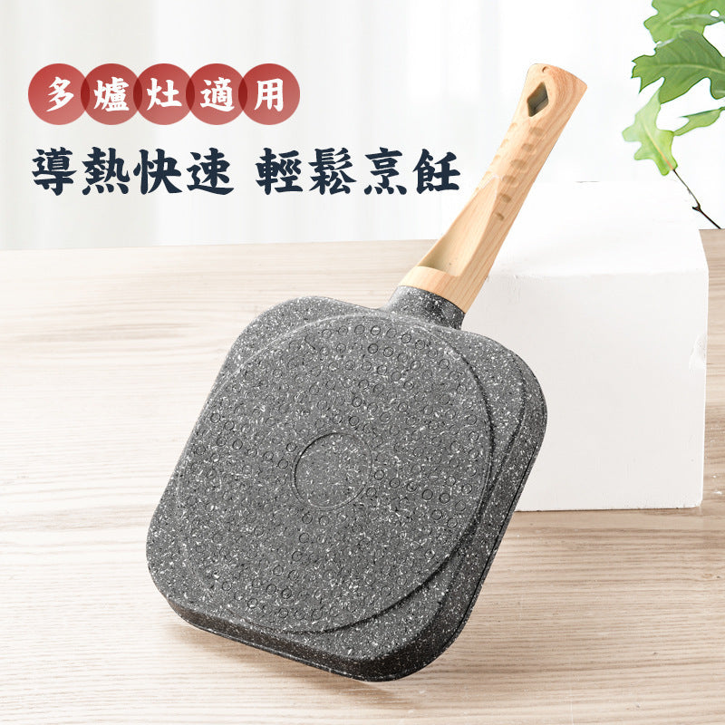 Source non-stick pan frying pan multi-functional breakfast frying pan home frying pan induction cooker gas stove special flat frying pan