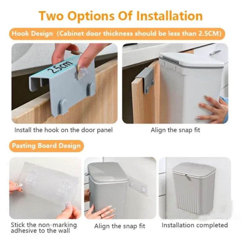 Wall-mounted Trash Bin